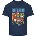 Santalorian Funny Christmas Parody Xmas Mens Cotton T-Shirt Tee Top Navy Blue