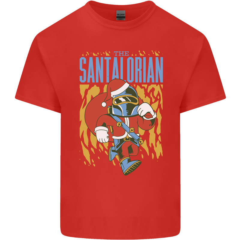 Santalorian Funny Christmas Parody Xmas Mens Cotton T-Shirt Tee Top Red