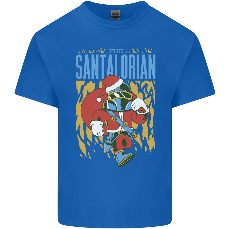 Santalorian Funny Christmas Parody Xmas Mens Cotton T-Shirt Tee Top Royal Blue