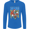 Santalorian Funny Christmas Parody Xmas Mens Long Sleeve T-Shirt Royal Blue