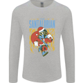 Santalorian Funny Christmas Parody Xmas Mens Long Sleeve T-Shirt Sports Grey