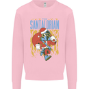 Santalorian Funny Christmas Parody Xmas Mens Sweatshirt Jumper Light Pink