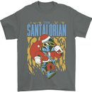 Santalorian Funny Christmas Parody Xmas Mens T-Shirt 100% Cotton Charcoal