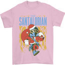 Santalorian Funny Christmas Parody Xmas Mens T-Shirt 100% Cotton Light Pink