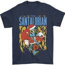 Santalorian Funny Christmas Parody Xmas Mens T-Shirt 100% Cotton Navy Blue