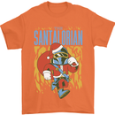 Santalorian Funny Christmas Parody Xmas Mens T-Shirt 100% Cotton Orange