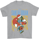 Santalorian Funny Christmas Parody Xmas Mens T-Shirt 100% Cotton Sports Grey