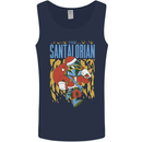 Santalorian Funny Christmas Parody Xmas Mens Vest Tank Top Navy Blue