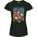 Santalorian Funny Christmas Parody Xmas Womens Petite Cut T-Shirt Black