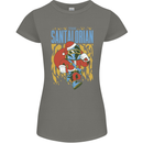 Santalorian Funny Christmas Parody Xmas Womens Petite Cut T-Shirt Charcoal