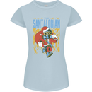 Santalorian Funny Christmas Parody Xmas Womens Petite Cut T-Shirt Light Blue