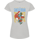 Santalorian Funny Christmas Parody Xmas Womens Petite Cut T-Shirt Sports Grey