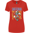 Santalorian Funny Christmas Parody Xmas Womens Wider Cut T-Shirt Red