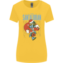 Santalorian Funny Christmas Parody Xmas Womens Wider Cut T-Shirt Yellow