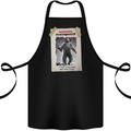 Santaquatch Christmas Bigfoot Xmas Sasquatch Cotton Apron 100% Organic Black