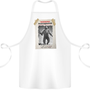 Santaquatch Christmas Bigfoot Xmas Sasquatch Cotton Apron 100% Organic White
