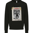 Santaquatch Christmas Bigfoot Xmas Sasquatch Kids Sweatshirt Jumper Black