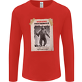 Santaquatch Christmas Bigfoot Xmas Sasquatch Mens Long Sleeve T-Shirt Red