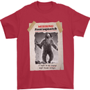 Santaquatch Christmas Bigfoot Xmas Sasquatch Mens T-Shirt 100% Cotton Red