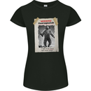 Santaquatch Christmas Bigfoot Xmas Sasquatch Womens Petite Cut T-Shirt Black