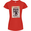 Santaquatch Christmas Bigfoot Xmas Sasquatch Womens Petite Cut T-Shirt Red