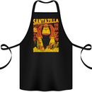 Santazilla Japanese Comic Anime Christmas Xmas Cotton Apron 100% Organic Black