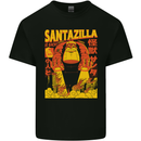 Santazilla Japanese Comic Anime Christmas Xmas Kids T-Shirt Childrens Black