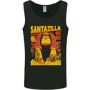 Santazilla Japanese Comic Anime Christmas Xmas Mens Vest Tank Top Black