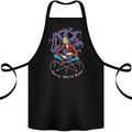 Satanic Cat Mum Black Magic Witch Halloween Cotton Apron 100% Organic Black