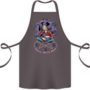 Satanic Cat Mum Black Magic Witch Halloween Cotton Apron 100% Organic Dark Grey