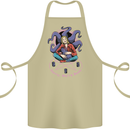 Satanic Cat Mum Black Magic Witch Halloween Cotton Apron 100% Organic Khaki