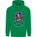 Satanic Cat Mum Black Magic Witch Halloween Mens 80% Cotton Hoodie Irish Green