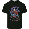 Satanic Cat Mum Black Magic Witch Halloween Mens Cotton T-Shirt Tee Top Black