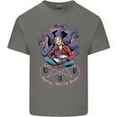 Satanic Cat Mum Black Magic Witch Halloween Mens Cotton T-Shirt Tee Top Charcoal