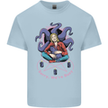 Satanic Cat Mum Black Magic Witch Halloween Mens Cotton T-Shirt Tee Top Light Blue