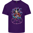 Satanic Cat Mum Black Magic Witch Halloween Mens Cotton T-Shirt Tee Top Purple
