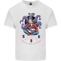 Satanic Cat Mum Black Magic Witch Halloween Mens Cotton T-Shirt Tee Top White
