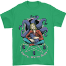 Satanic Cat Mum Black Magic Witch Halloween Mens T-Shirt 100% Cotton Irish Green