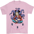 Satanic Cat Mum Black Magic Witch Halloween Mens T-Shirt 100% Cotton Light Pink