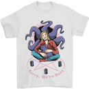 Satanic Cat Mum Black Magic Witch Halloween Mens T-Shirt 100% Cotton White