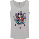 Satanic Cat Mum Black Magic Witch Halloween Mens Vest Tank Top Sports Grey