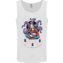 Satanic Cat Mum Black Magic Witch Halloween Mens Vest Tank Top White