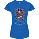 Satanic Cat Mum Black Magic Witch Halloween Womens Petite Cut T-Shirt Royal Blue