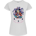 Satanic Cat Mum Black Magic Witch Halloween Womens Petite Cut T-Shirt White