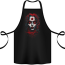 Satanic Witch Zombie Cotton Apron 100% Organic Black