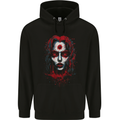 Satanic Witch Zombie Mens 80% Cotton Hoodie Black