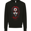 Satanic Witch Zombie Mens Sweatshirt Jumper Black
