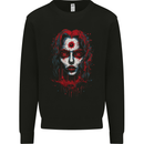 Satanic Witch Zombie Mens Sweatshirt Jumper Black