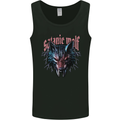 Satanic Wolf Mens Vest Tank Top Black