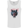 Satanic Wolf Mens Vest Tank Top White